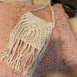 Boho shoulder bag. Macrame:Crochet.